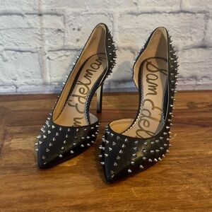 Sam Edelman Black Studded Heels